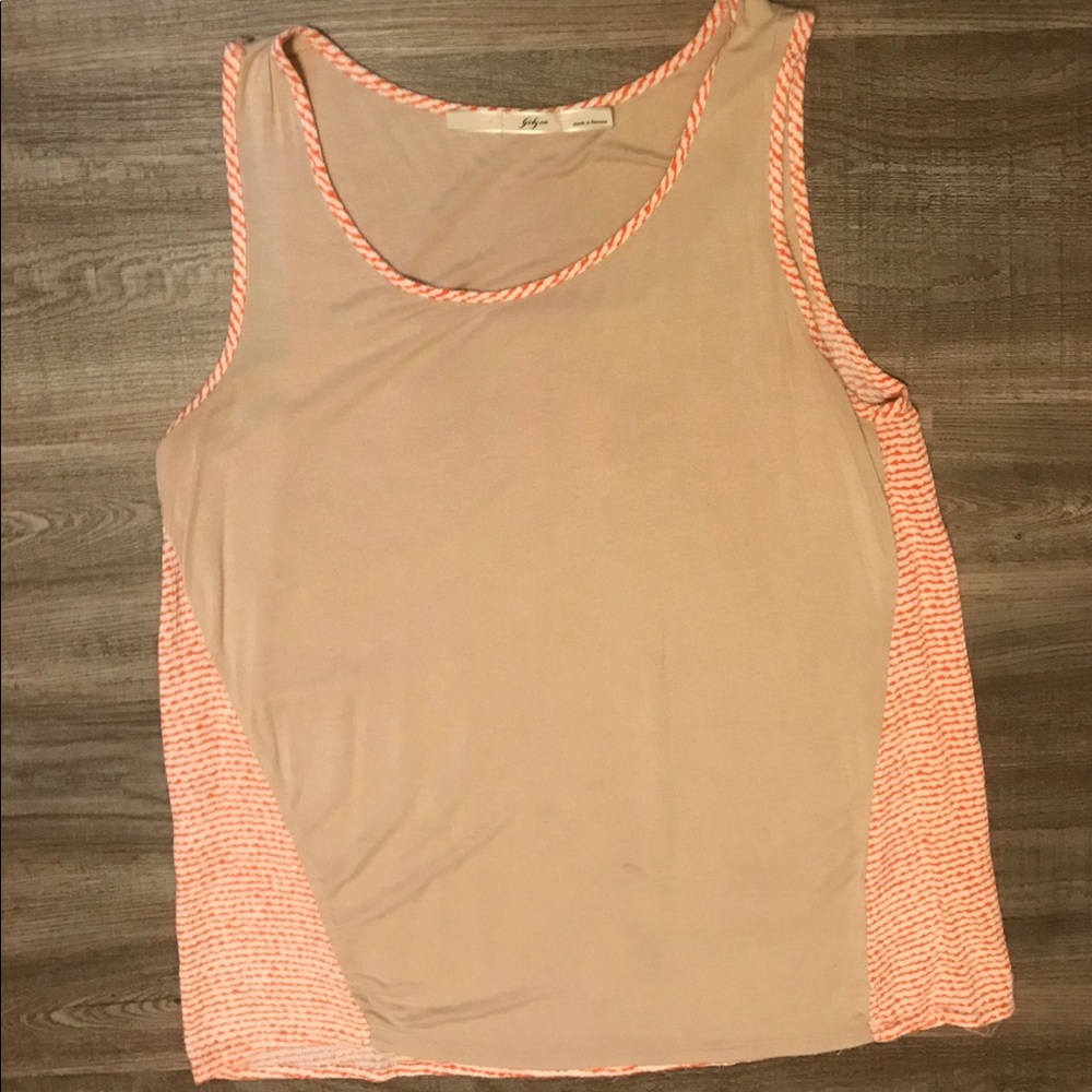 Stripped Back Tan Top